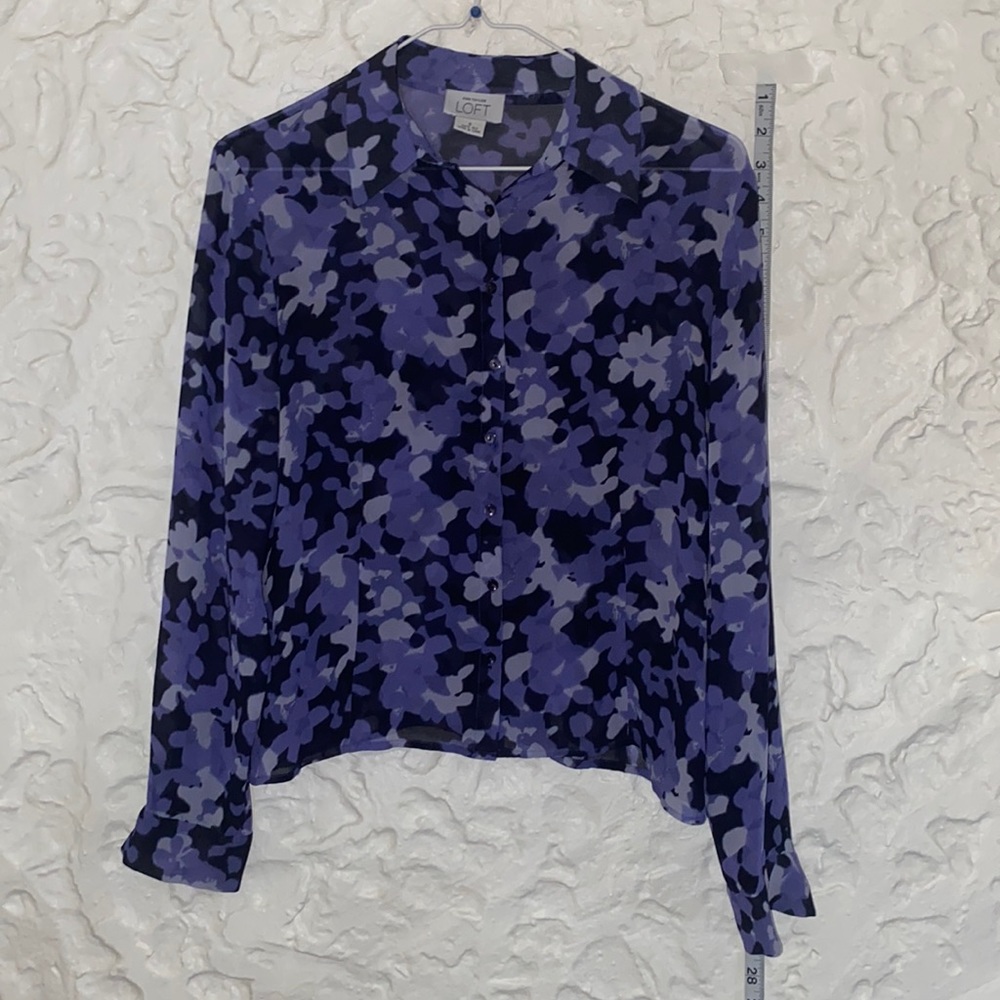 Ann Taylor Loft 100% silk shirt